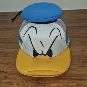 Disney Parks Donald Duck Cap - Mesh Foam Cap - Adjustable Adult Size